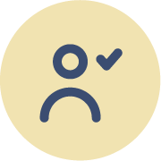 person with checkmark icon